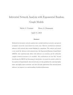 Inferential Network Analysis with Exponential Random Graph Models