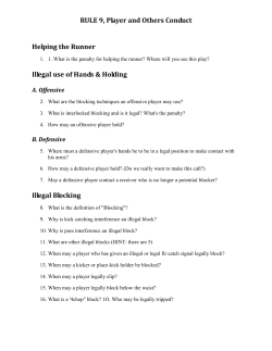 RULE 9, Player and Others Conduct Helping the Runner