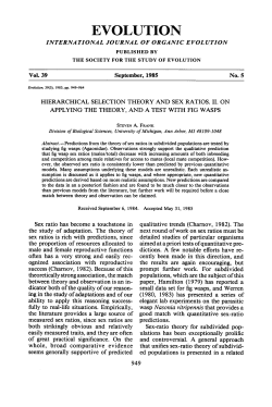 hierarchical selection theory and sex ratios. ii. on applying the theory