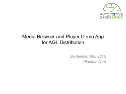 Media Browser and Player Demo App for AGL Distribution