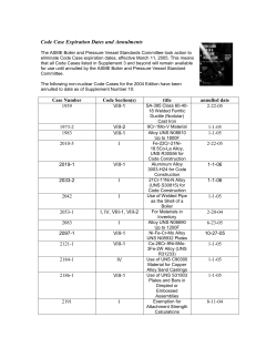 Code Case Expiration Dates and Annulments