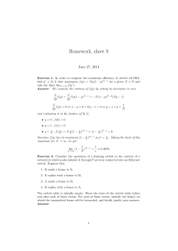 Homework, sheet 9