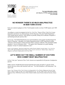 no wonder there`s so much malpractice in new york state!