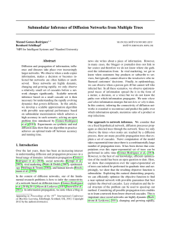 Submodular Inference of Diffusion Networks from Multiple Trees