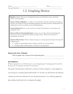 Motion in One Dimension