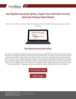 Use Payment Accounts Online, Export Your Activities Via iCal