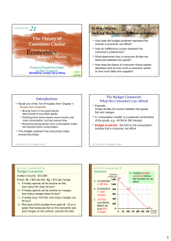 Theory of Consumer Choice