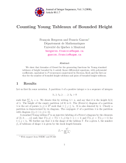 Counting Young Tableaux of Bounded Height
