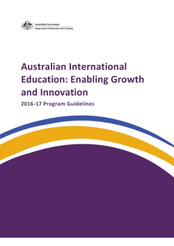 Program means the Australian International Education: Enabling