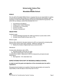 School Wide Behavior Management Plan