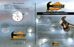 Symmetric Core Drilling Instructions