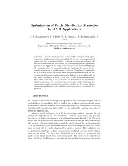 Optimisation of Patch Distribution Strategies for AMR Applications