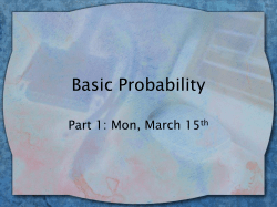 Basic Probability - Illinois State University