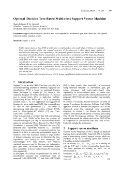 Optimal Decision Tree Based Multi