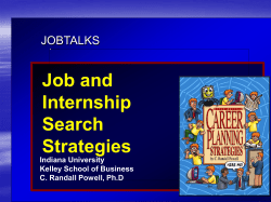 Self-Directed Job Search Strategies