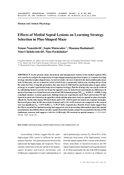 Effects of Medial Septal Lesions on Learning Strategy Selection in