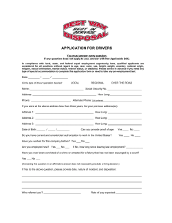 Consent to Obtain Motor Vehicle Record