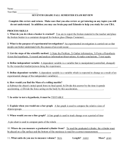 seventh grade fall semester exam review