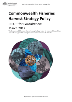 Draft Commonwealth Fisheries Harvest Strategy Policy