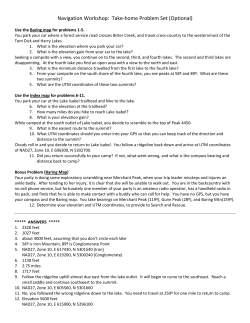 Navigation Workshop: Take-home Problem Set
