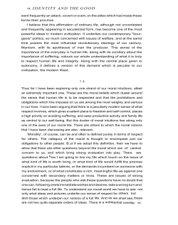 14 &bull; IDENTITY AND THE GOOD went frequently an attack, covert or