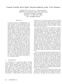Towards Flexible Multi-Agent Decision-Making Under Time