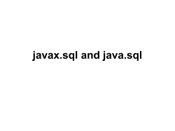 java.sql Interface ResultSet