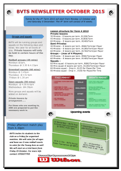 60 Minutes &ndash; 8 lessons per term&hellip;R1760/Term/per Player