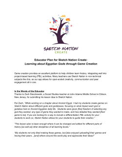 Educator Plan for Sketch Nation Create: Learning about Egyptian