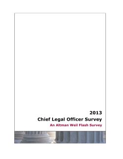 2013 Chief Legal Officer Survey