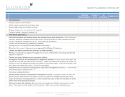 move planning checklist