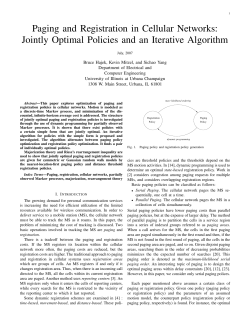 Paging and Registration in Cellular Networks: Jointly Optimal