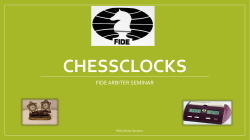 CHessclocks - Chess Arbiters` Association