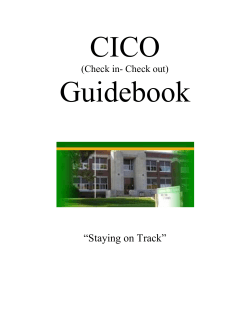 CICO Staff Guidebook - Peoria Public Schools