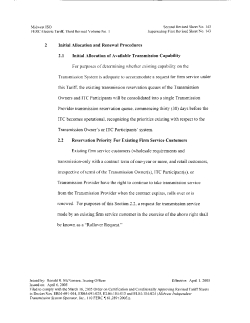 2 Initial Allocation and Renewal Procedures 2.1 Initial Allocation of