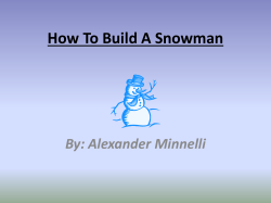 Title Here about Snowman