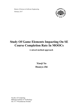 Study Of Game Elements Impacting On SE Course