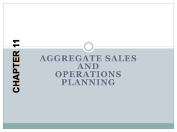 Production and Operations Management: Manufacturing and Services