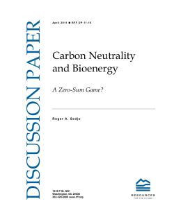 Carbon Neutrality and Bioenergy: A Zero