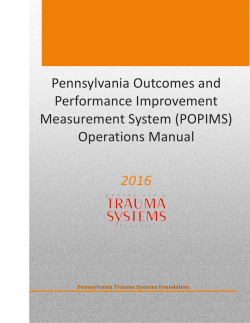 Pennsylvania Outcomes and Performance Improvement