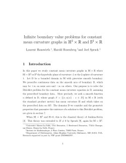 Infinite boundary value problems for constant mean