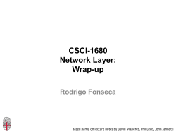 CSCI-1680 :: Computer Networks