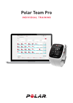 Getting Started Guide for Individual Training in
