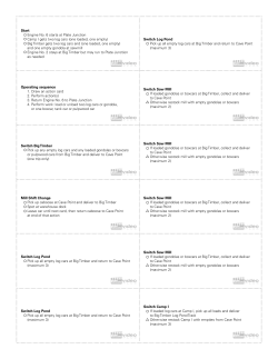 Start Engine No. 6 starts at Plate Junction Camp I gets two log cars