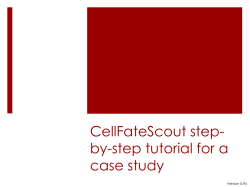 CellFateScout step-by-step tutorial on a case study
