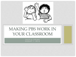 Making PBS Work in Your Classroom