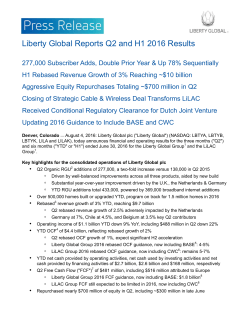 Exhibit 99.1 LG Earnings Release Q2 16