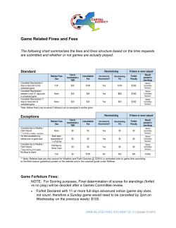 game related fines: document gc-13