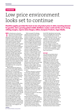 Low price environment looks set to continue