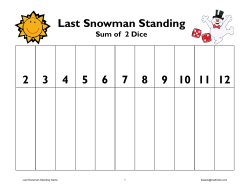 Last Snowman Standing Game